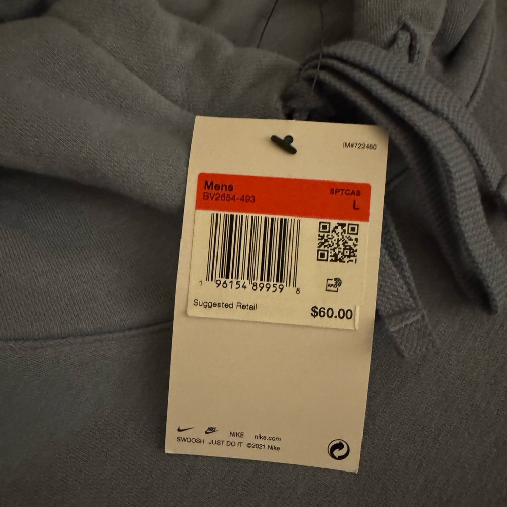 Nike Light Blue Men's Hoodie - Picture 3 of 3